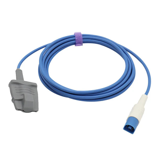 Sensor SpO2 para adultos, tipo suave, de 3 m con conector de 8 pines para monitores Philips