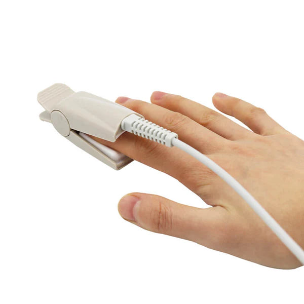 Sensor Spo2 Nellcor DS-100A compatible con pinza de dedo para adultos, 1 m, conector de 9 pines