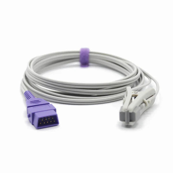 Sensor Spo2 veterinario Armstrong Medical/BCI compatible con clip para oreja y lengua de animal con conector de 9 pines