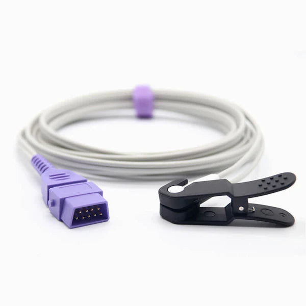 Sensor Spo2 veterinario Armstrong Medical/BCI compatible con clip para oreja y lengua de animal con conector de 9 pines