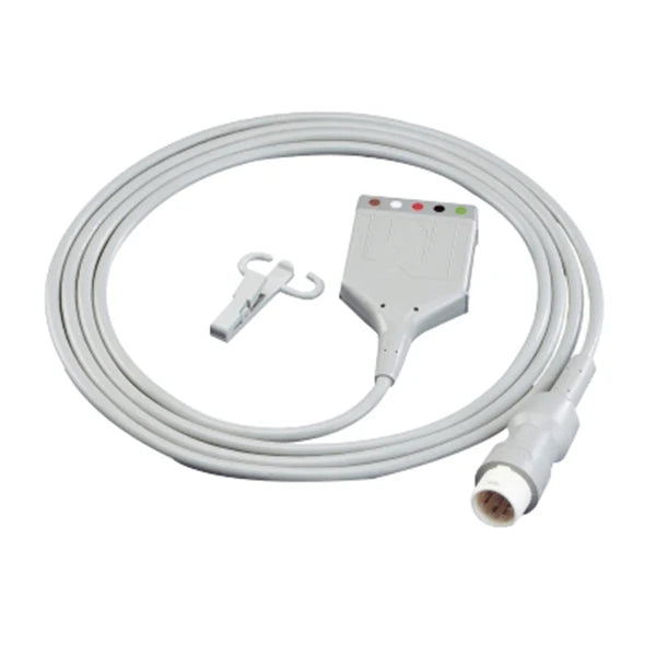 Cable troncal de ECG Philips M1668A compatible con 5 cables a conector de 12 pines AHA